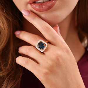 14 Ayar Altın Taşlı Yüzük