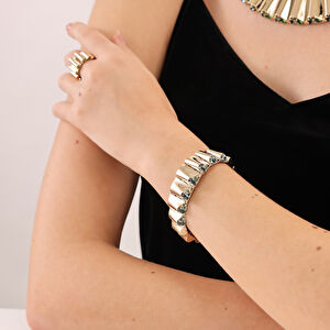 14 Ayar Taşlı  Altın Set