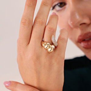 14 Ayar Altın Taşlı Yüzük