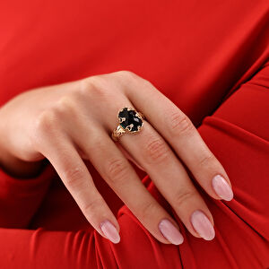 14 Ayar Altın Taşlı Yüzük