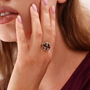 14 Ayar Altın Taşlı Yüzük