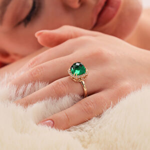 14 Ayar Altın Taşlı Yüzük