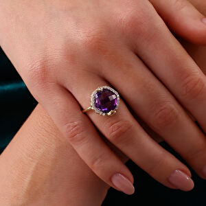 14 Ayar Altın Taşlı Yüzük