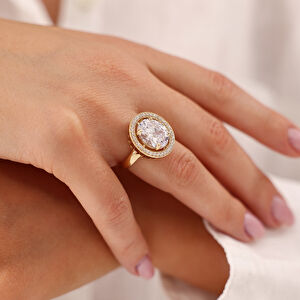 14 Ayar Altın Taşlı Yüzük