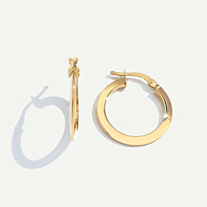 14 Ayar Altın Halka Küpe