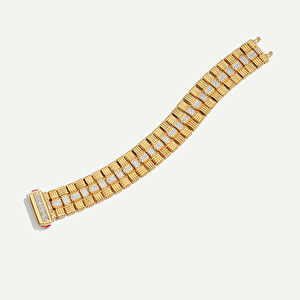 Electra 14 Ayar Altın Pembe Taşlı Set