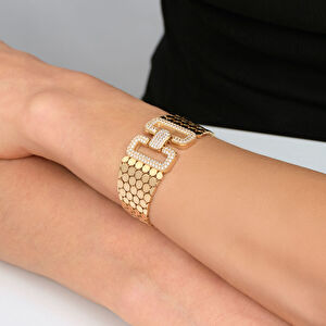 14 Ayar Altın Taşlı Bileklik