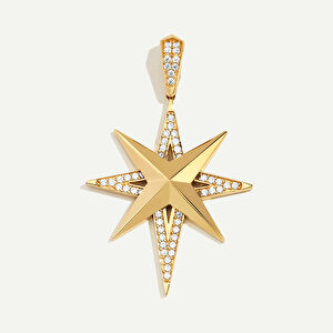 14 Ayar Altın Yıldız Kolye