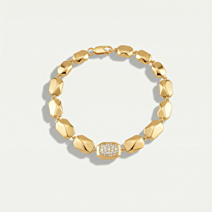 Eta 14 Ayar Altın Taşlı Set