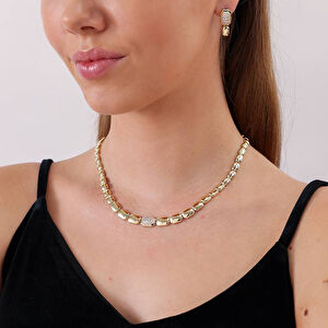 Eta 14 Ayar Altın Taşlı Set