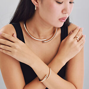 14 Ayar Altın Minimal Takım Set