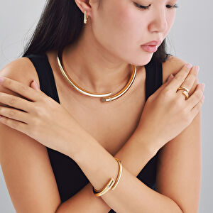 14 Ayar Altın Minimal Takım Set