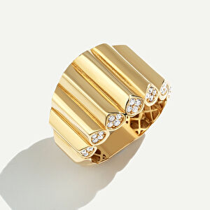 14 Ayar Taşlı  Altın Set