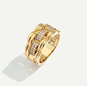 14 Ayar Altın Taşlı Yüzük