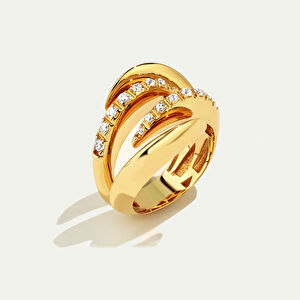 14 Ayar Altın Taşlı Yüzük