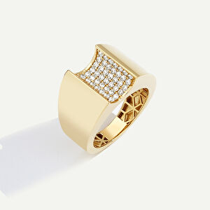 14 Ayar Altın Taşlı Yüzük