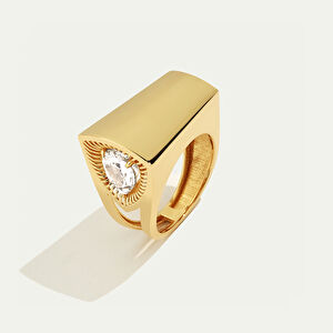 Electra 14 Ayar Altın Taşlı Yüzük