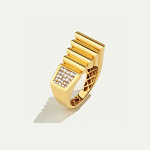 Maya 14 Ayar Altın Özel Tasarım Yüzük