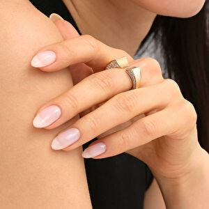 Electra 14 Ayar Altın Taşlı Yüzük