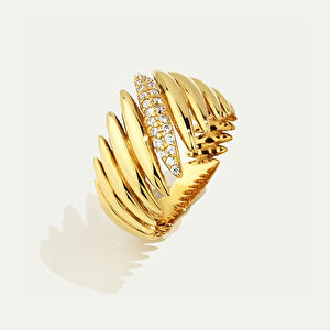 14 Ayar Altın Taşlı Yüzük