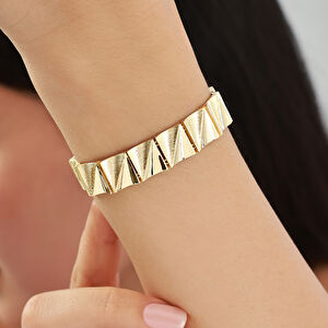 14 Ayar Altın Kare Bileklik