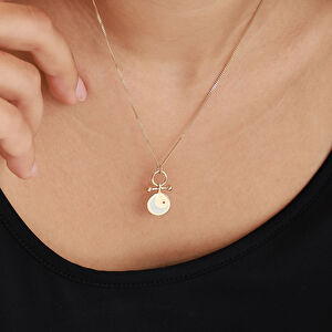 14 Ayar Altın Sembol Detaylı Kolye