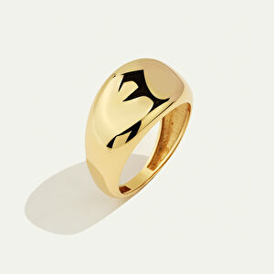 14 Ayar Altın Bombeli Yüzük