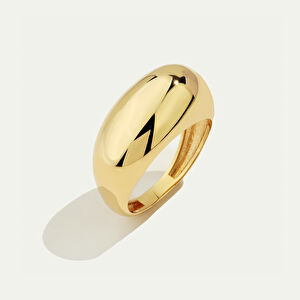 14 Ayar Altın Bombeli Yüzük