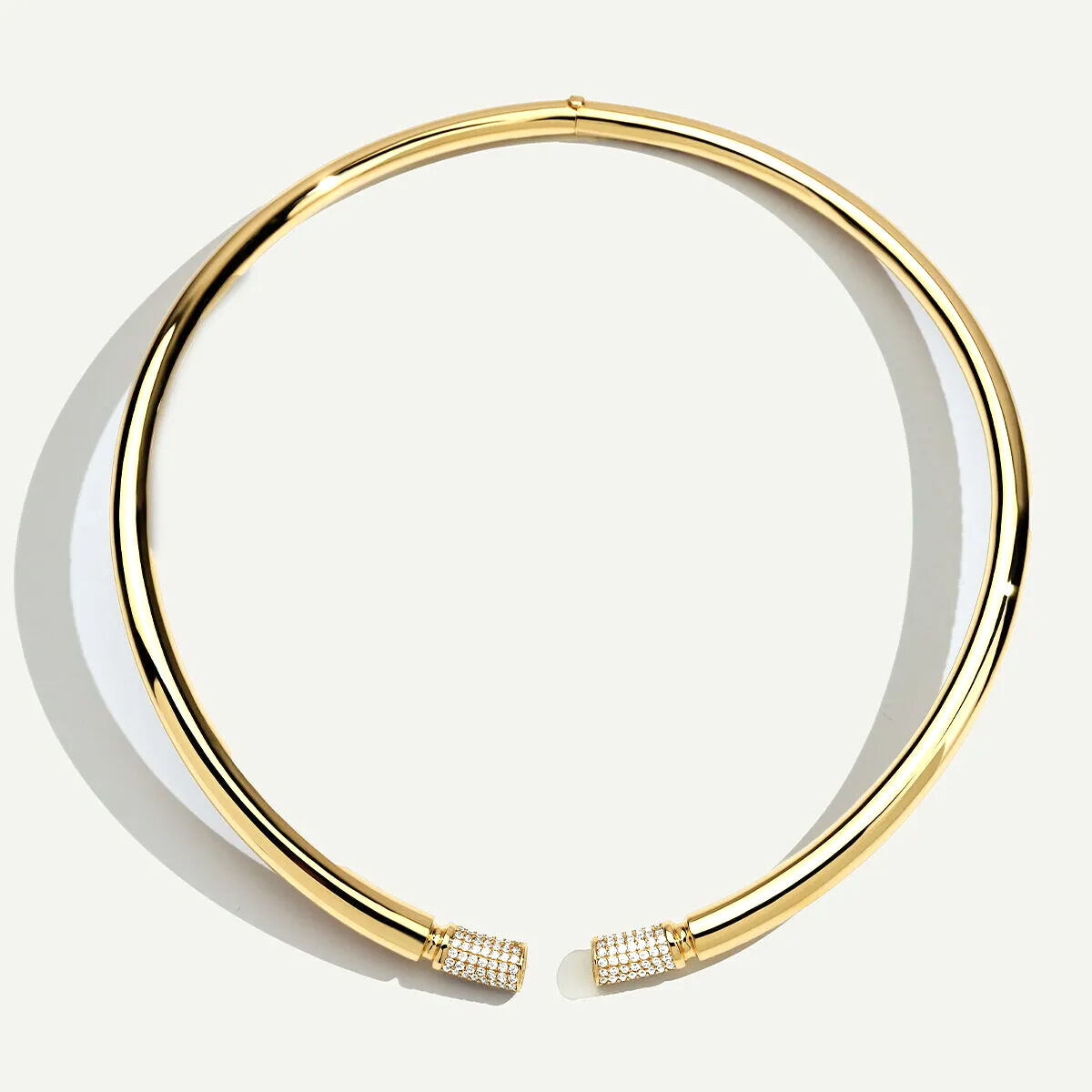 Vega 14 Ayar Altın Taşlı Choker Kolye