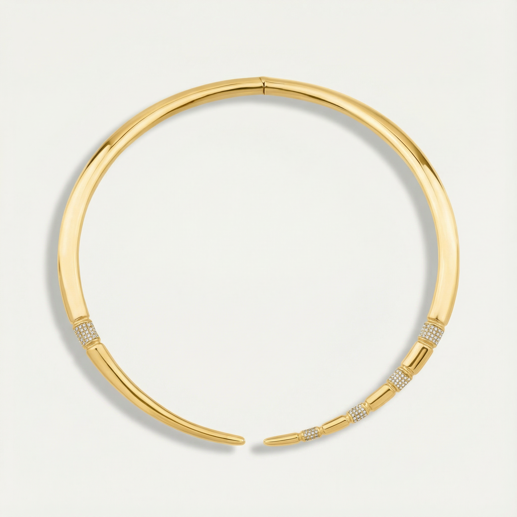 Vega 14 Ayar Altın Taşlı Choker Kolye