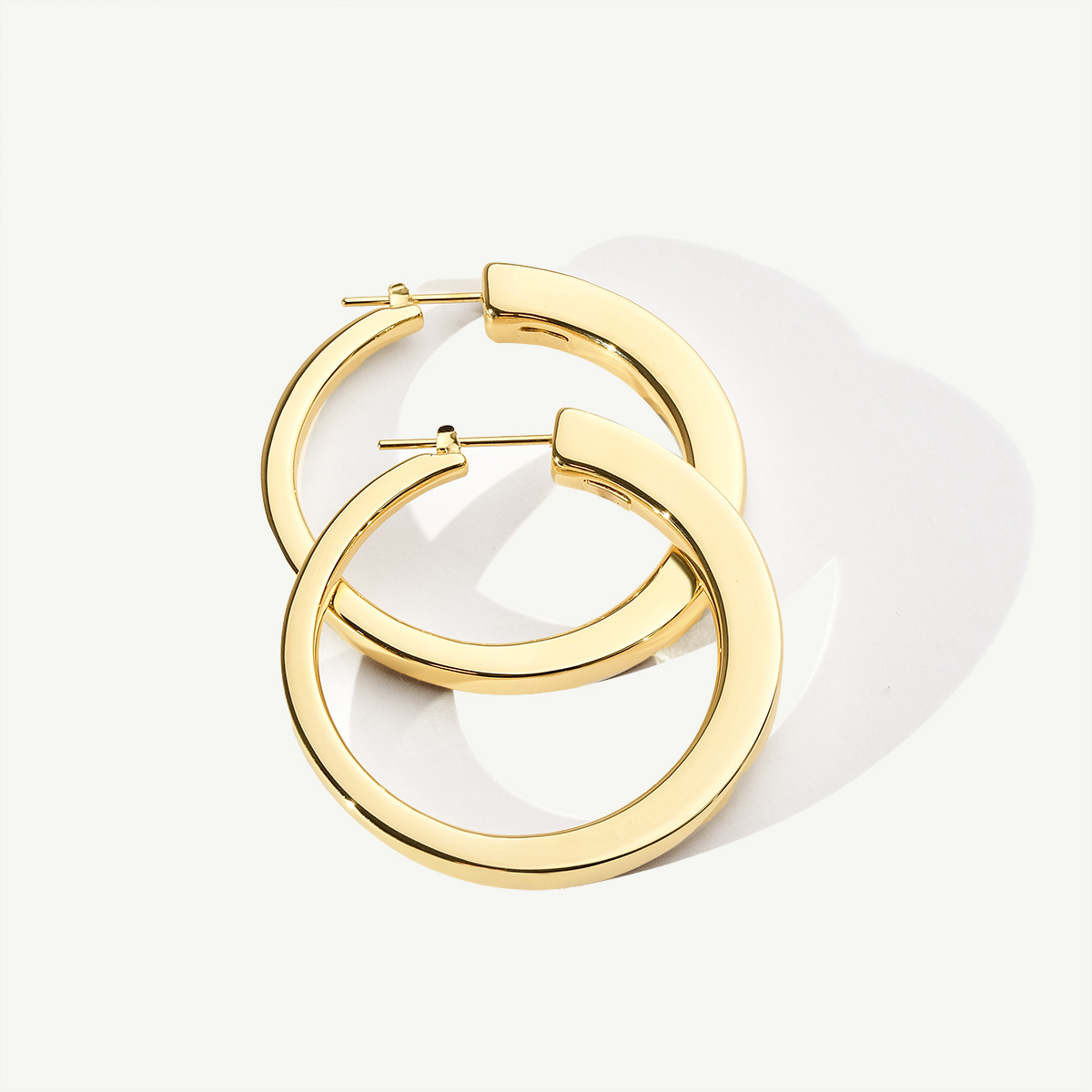 14 Ayar Altın Halka Küpe 