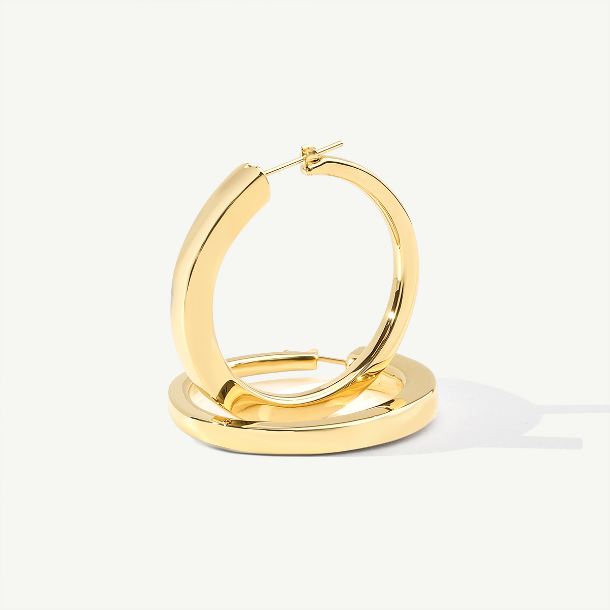 14 Ayar Altın Halka Küpe 