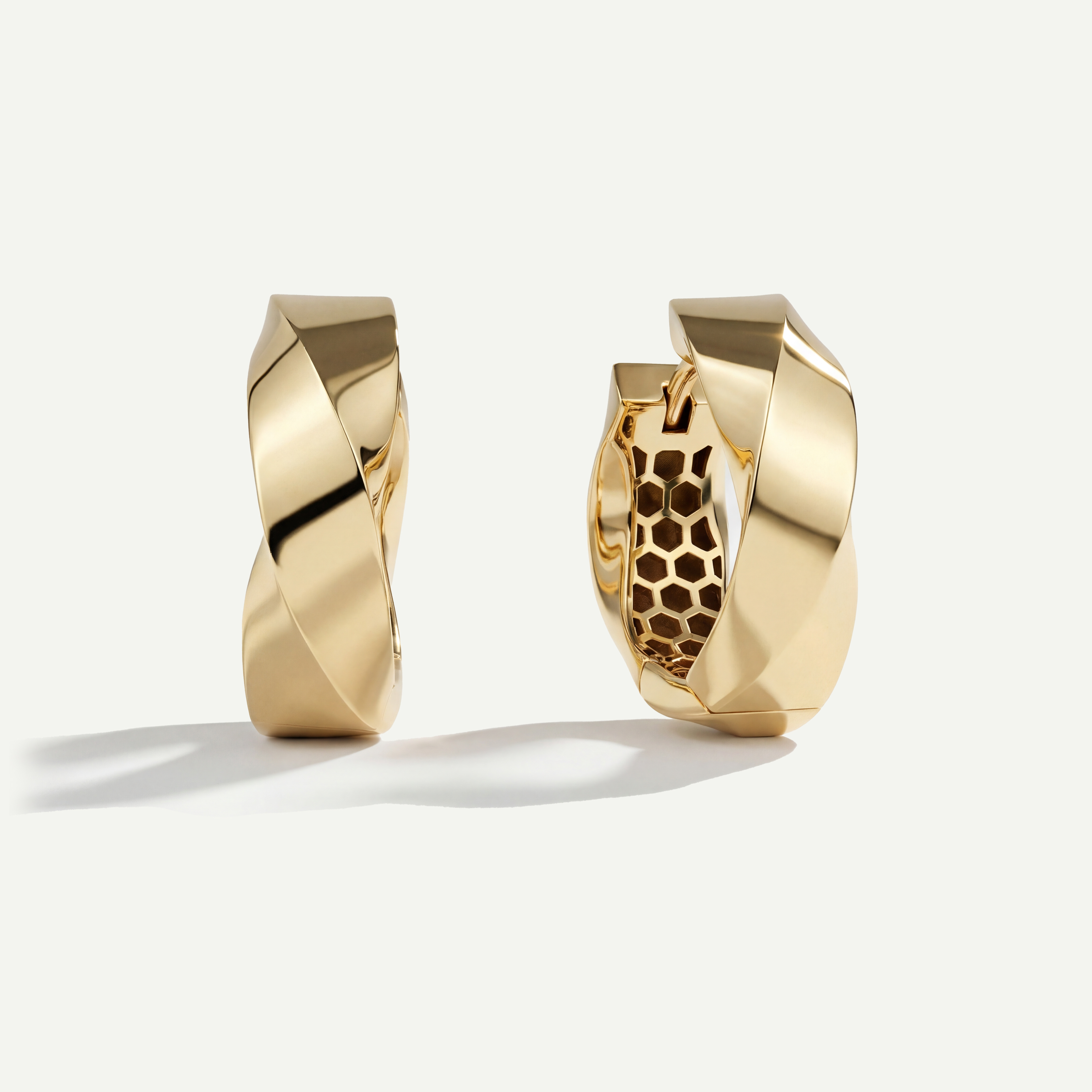 14 Ayar Altın Burgu Halka Küpe