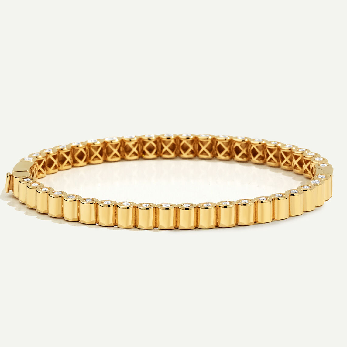 Electra 14 Ayar Altın Taşlı Kelepçe