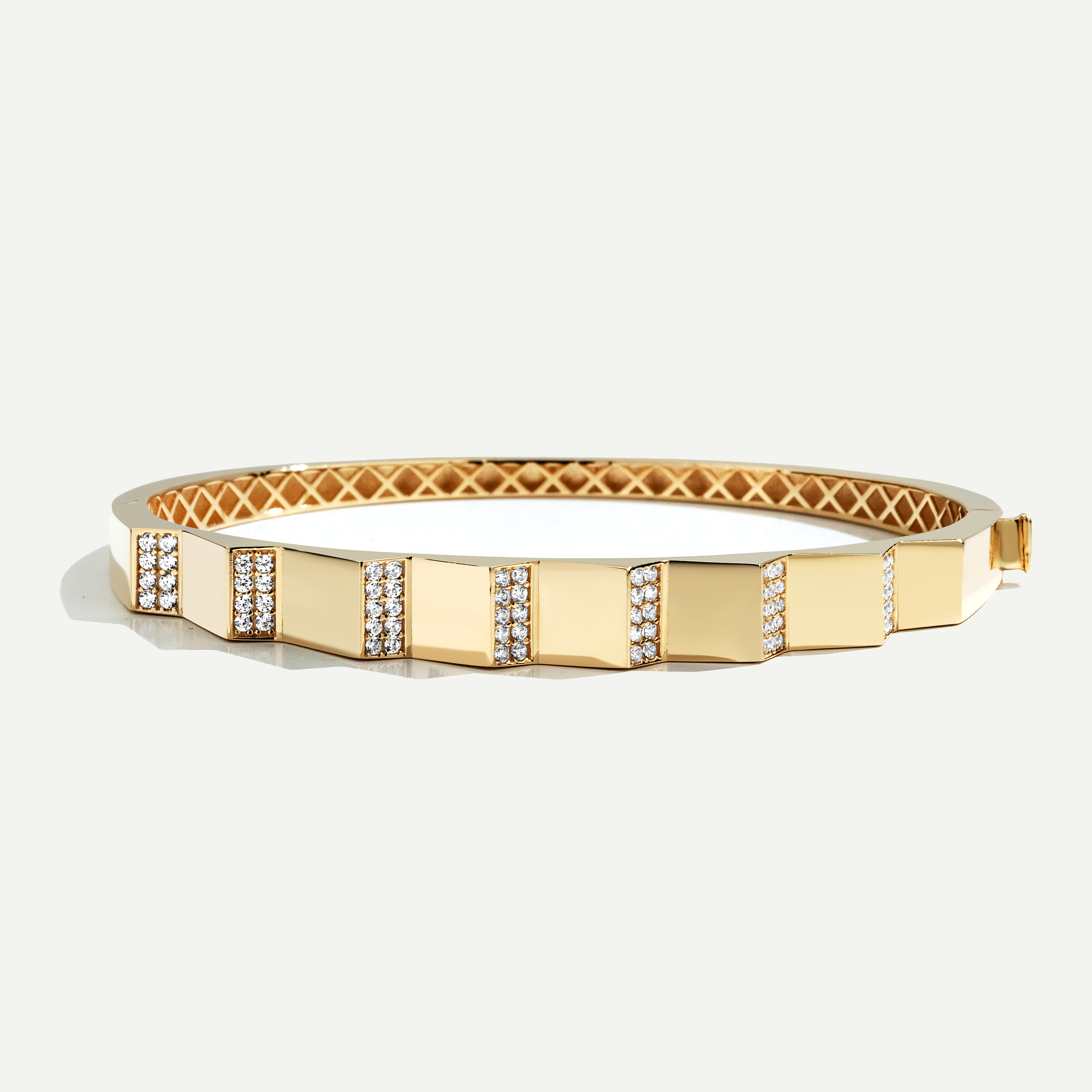 Electra 14 Ayar Altın Taşlı Kelepçe