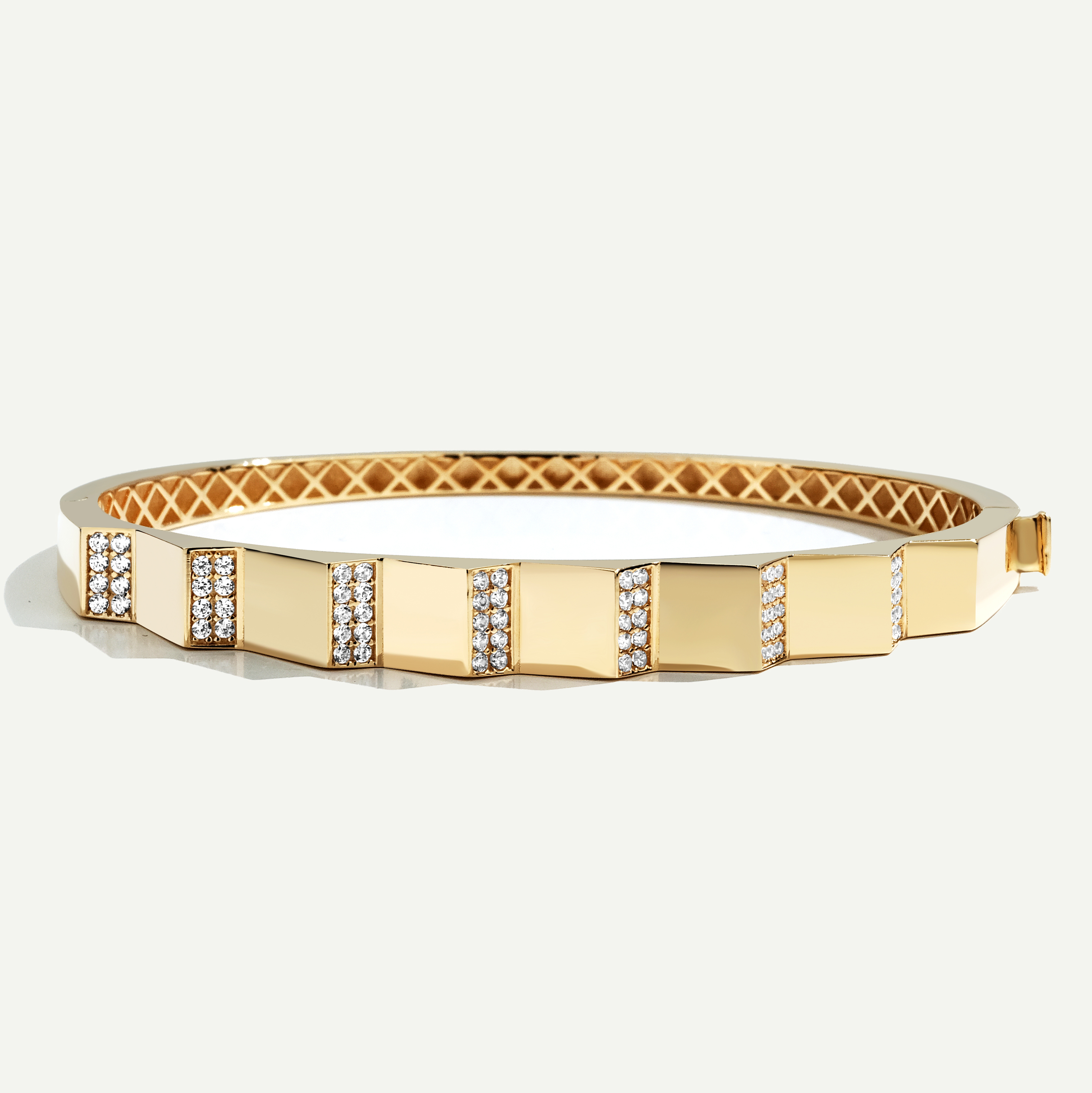 Electra 14 Ayar Altın Taşlı Kelepçe