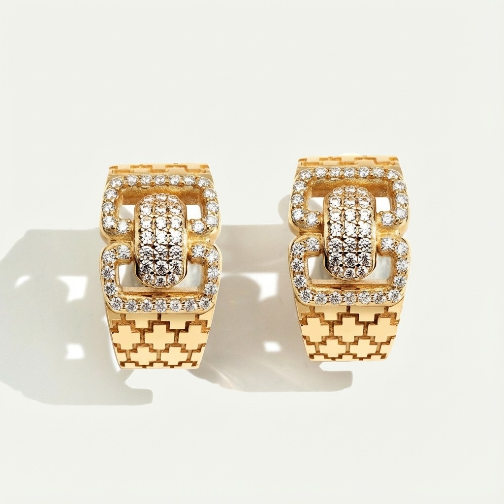 14 Ayar Altın Taşlı Set