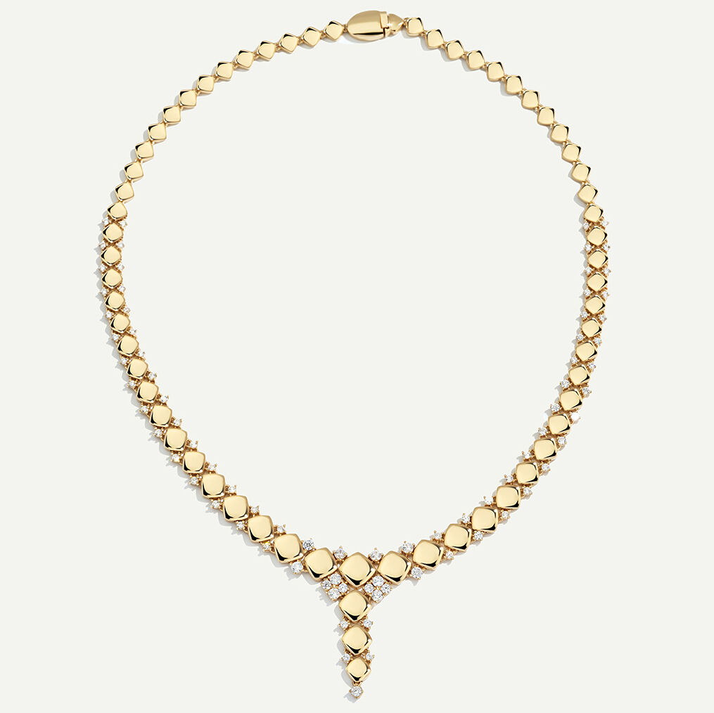 Eta 14 Ayar Altın Geometrik Formlu Taşlı Set