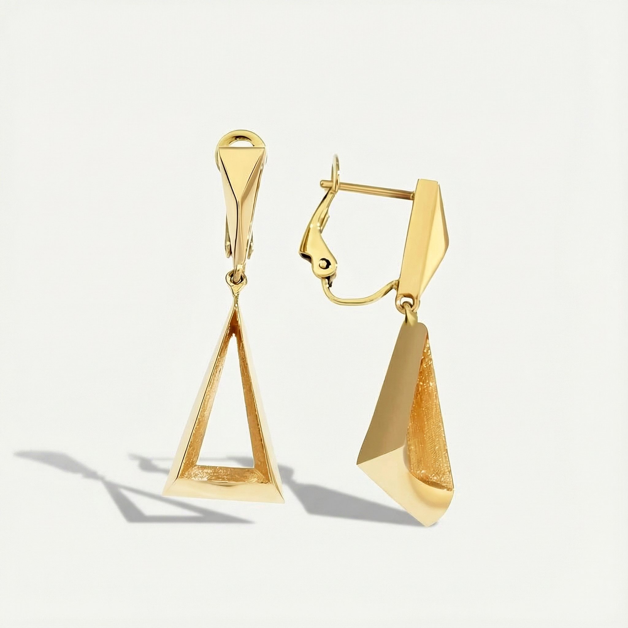 14 Ayar Altın Fırçalı Yüzeyli Set