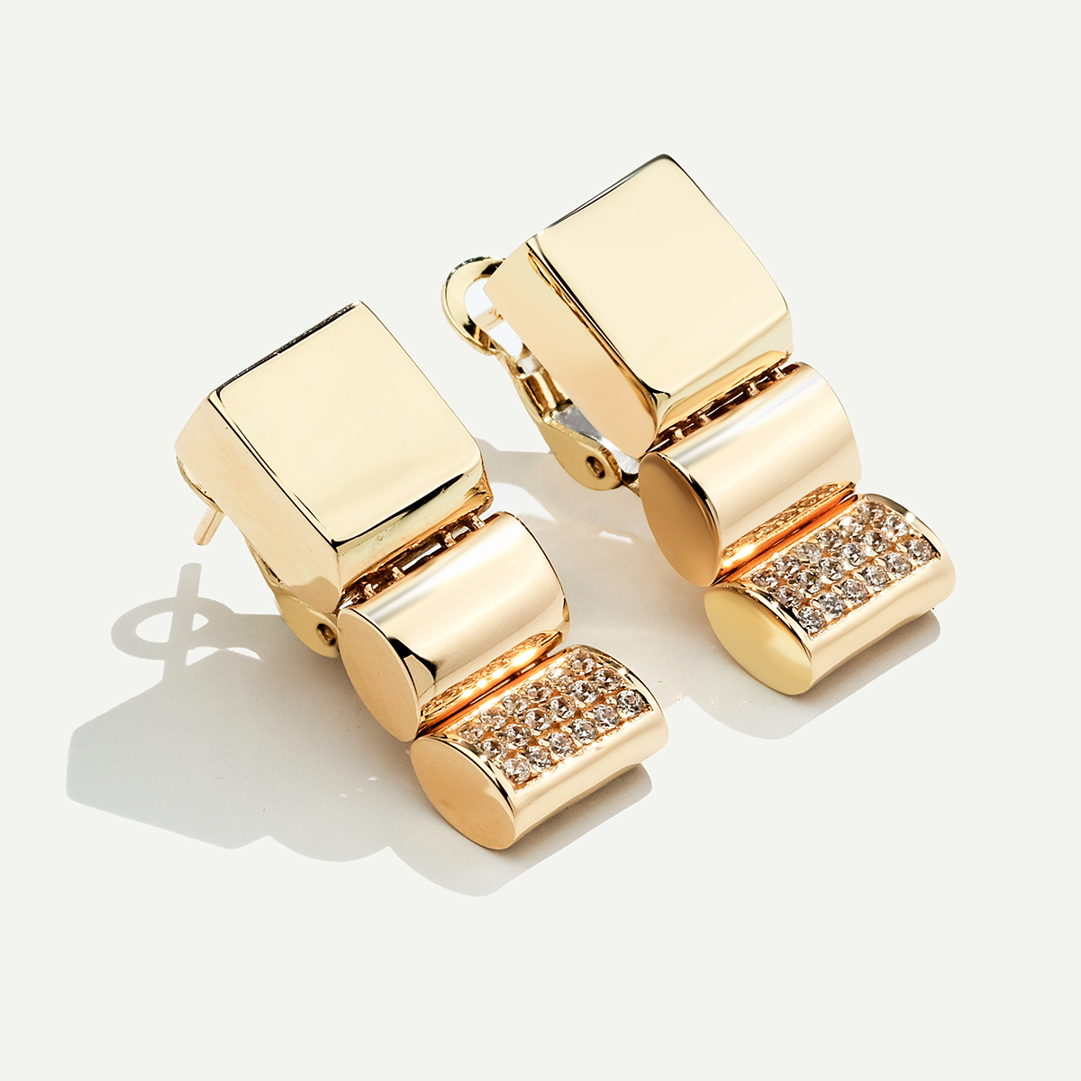 14 Ayar Taşlı  Altın Set