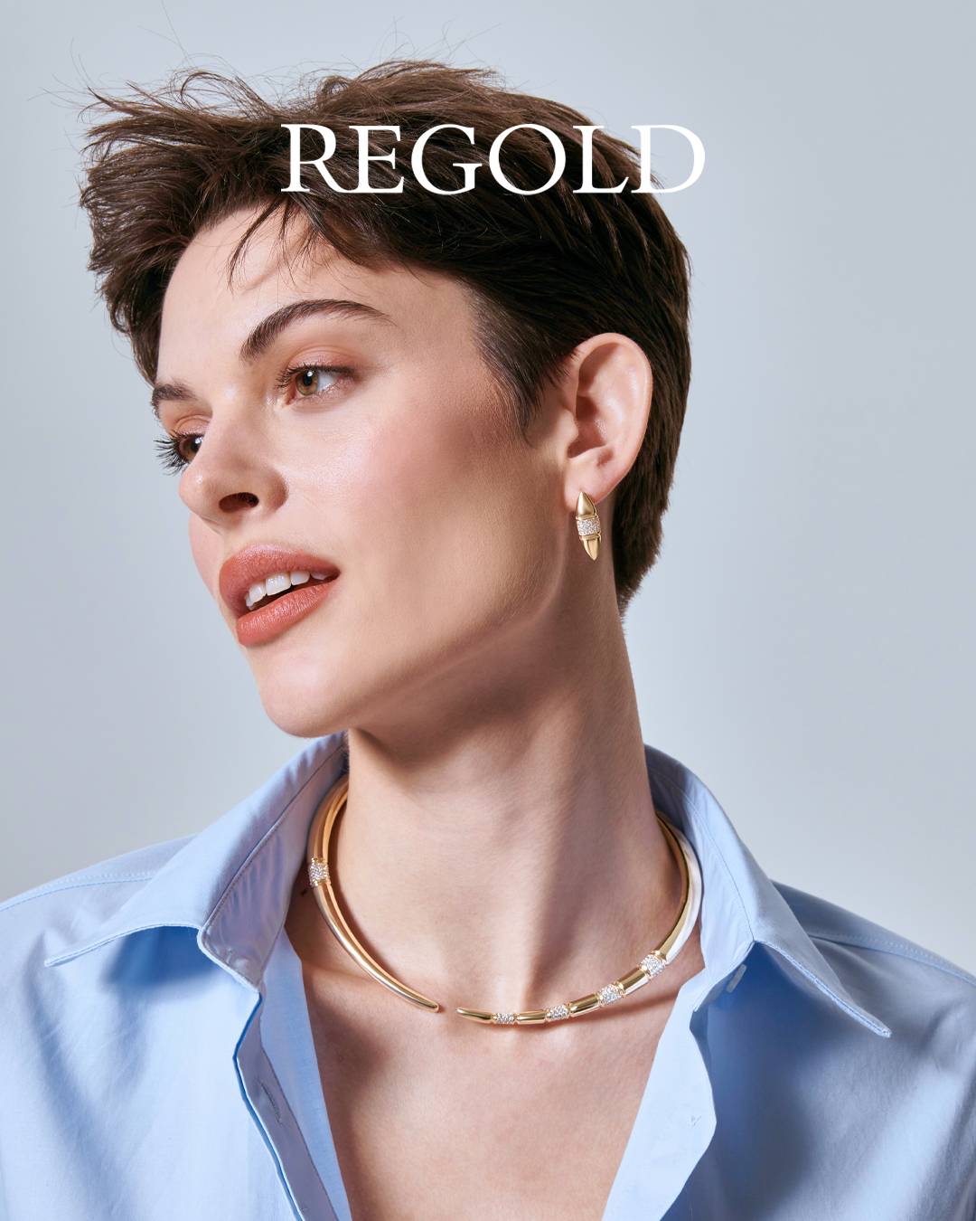 Vega 14 Ayar Altın Taşlı Set