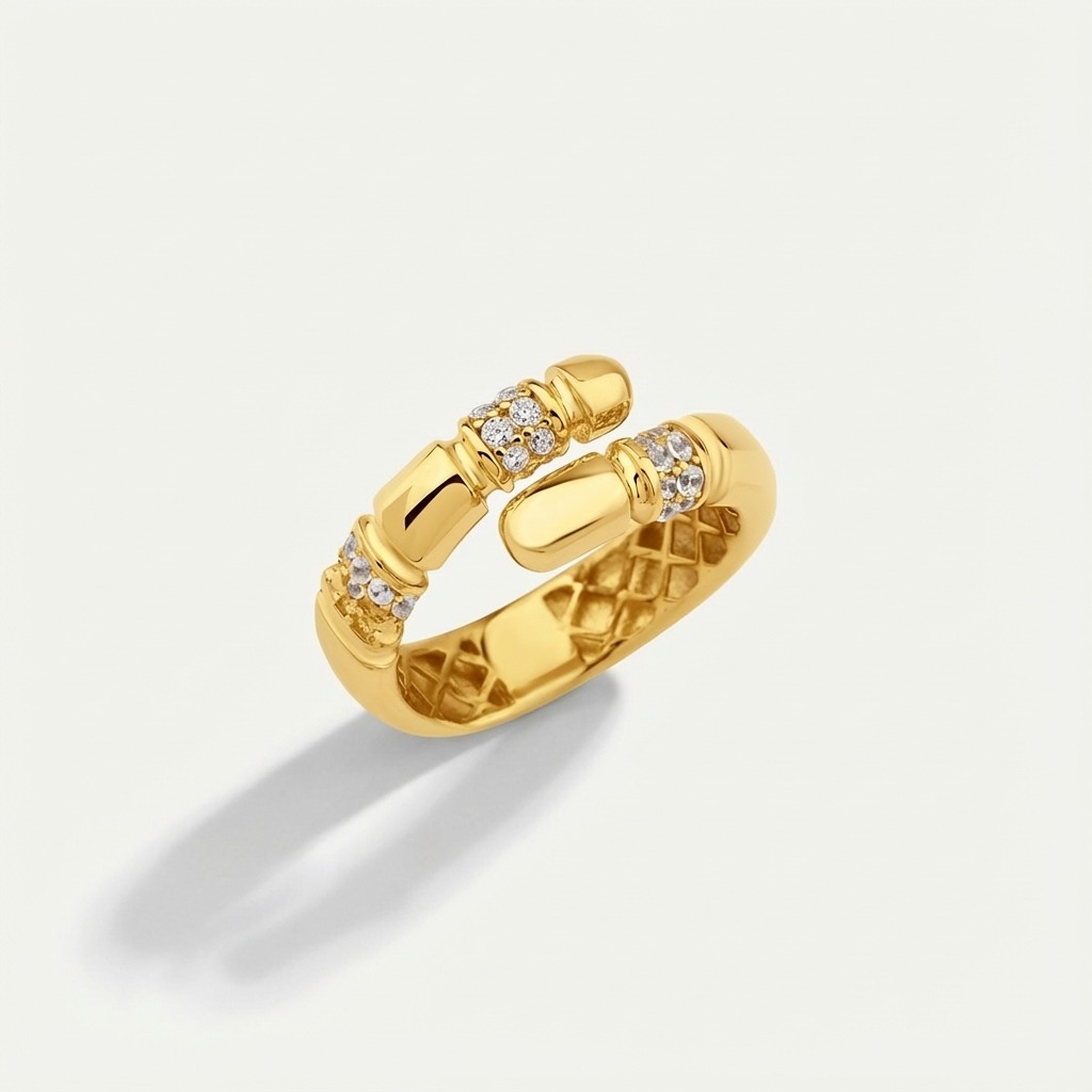 Vega 14 Ayar Altın Taşlı Set