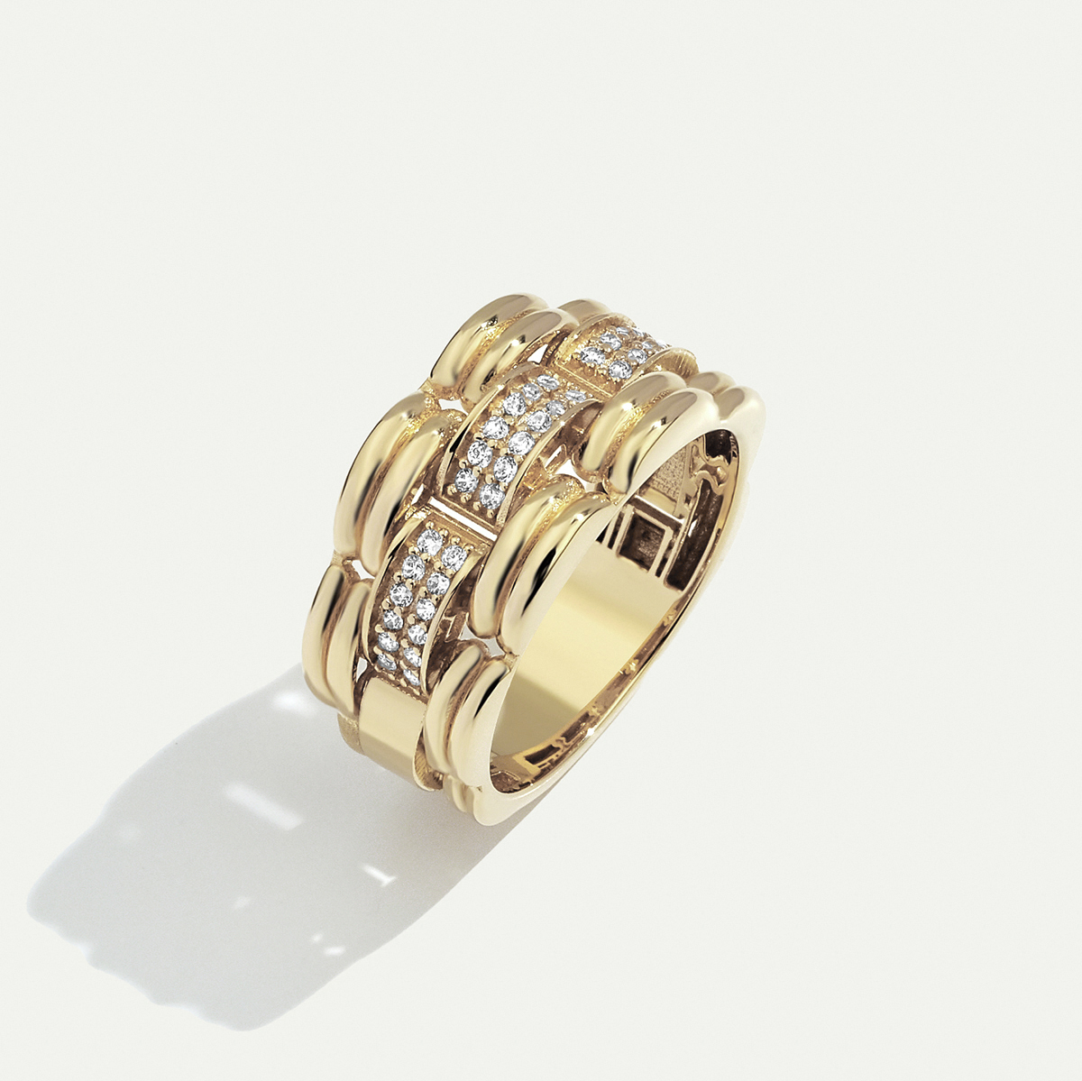 14 Ayar Altın Taşlı Set