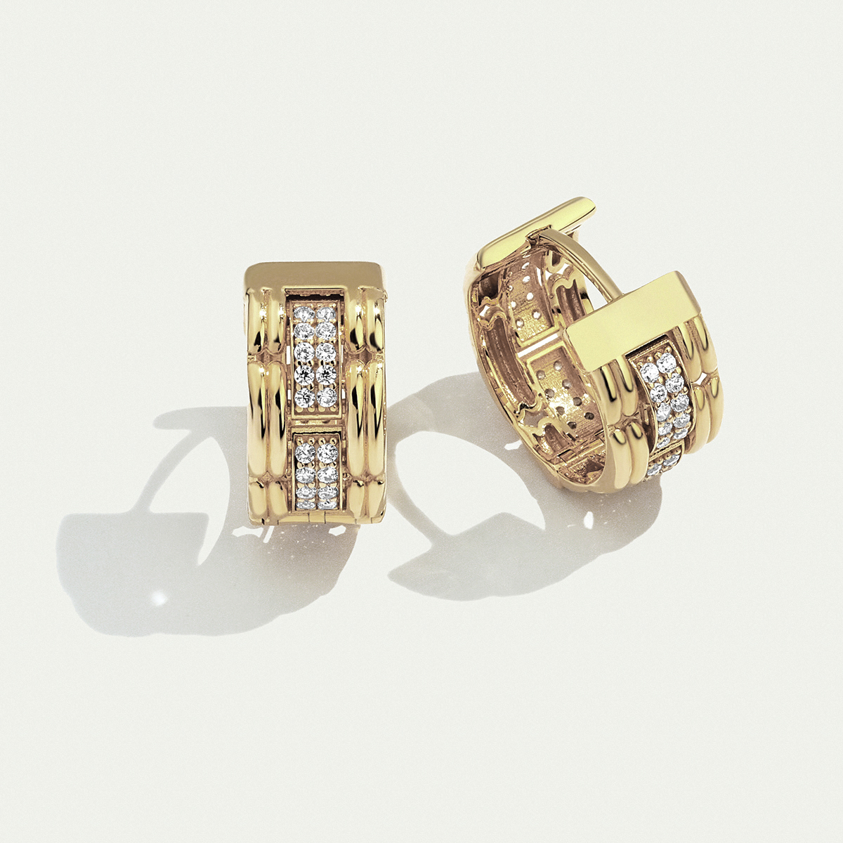 14 Ayar Altın Taşlı Set