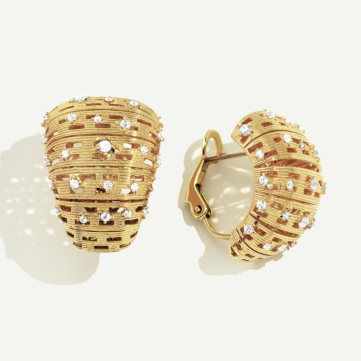 14 Ayar Altın Taş İşlemeli Set