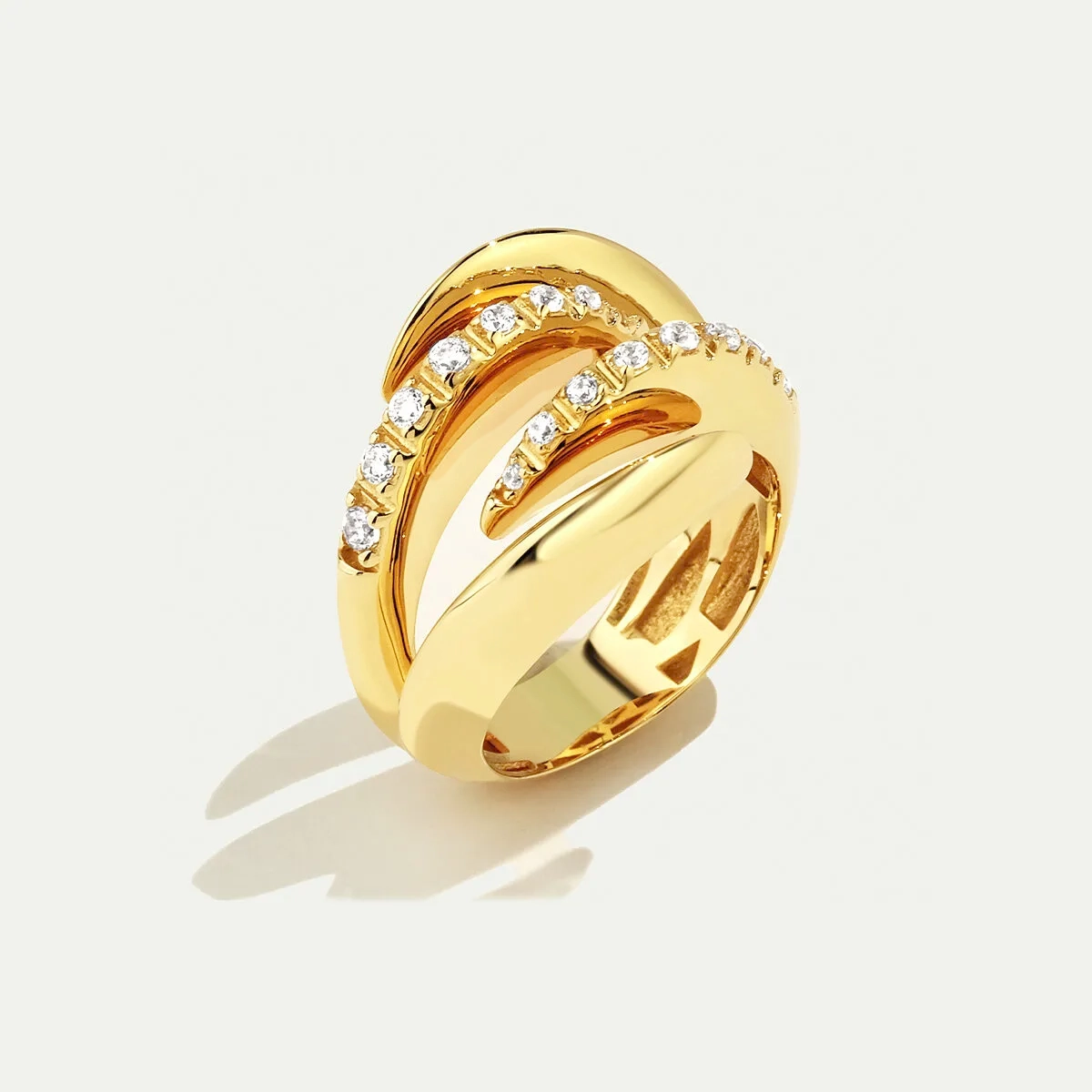 14 Ayar Altın Taşlı Yüzük