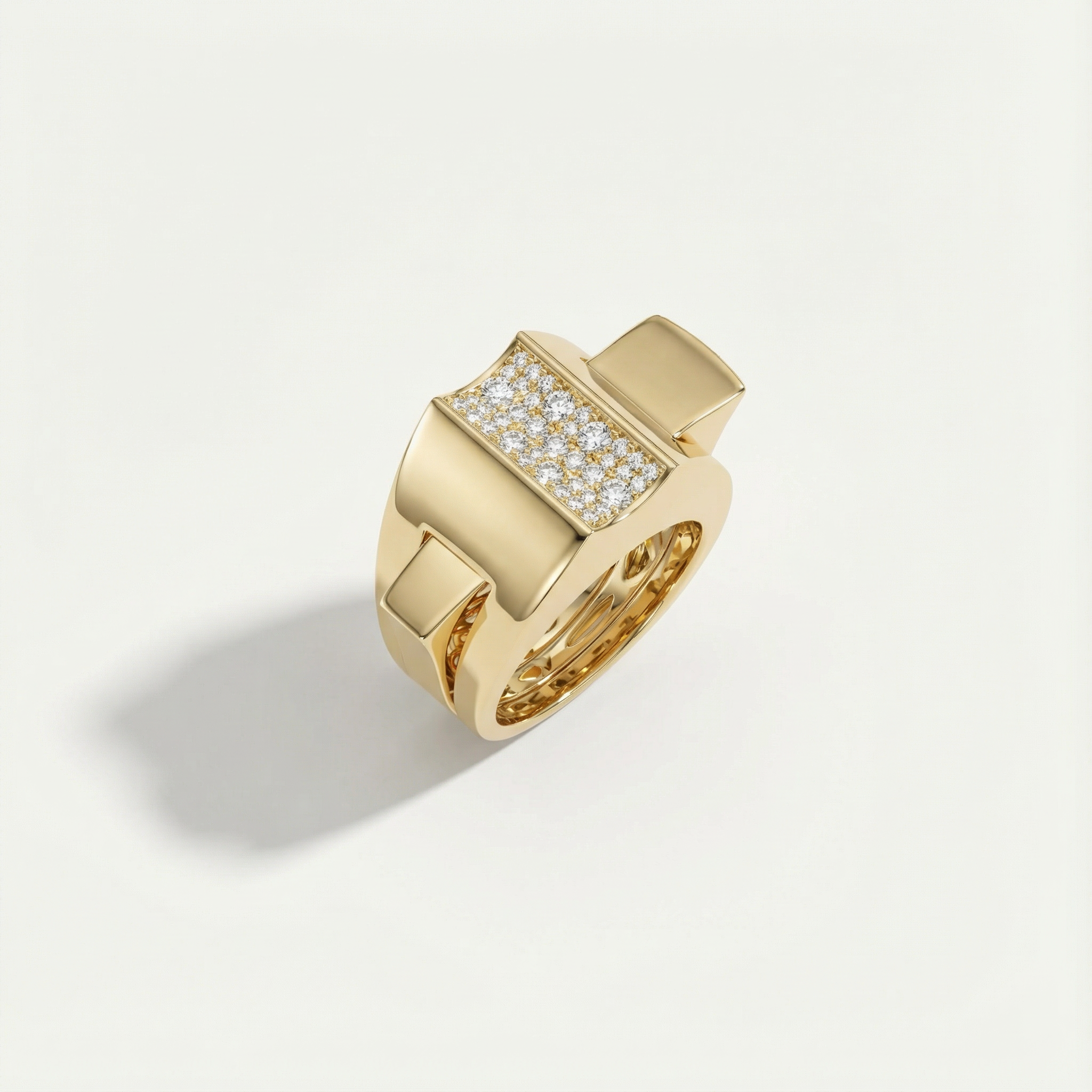 Vega 14 Ayar Altın 2 si 1 Arada Taşlı Yüzük