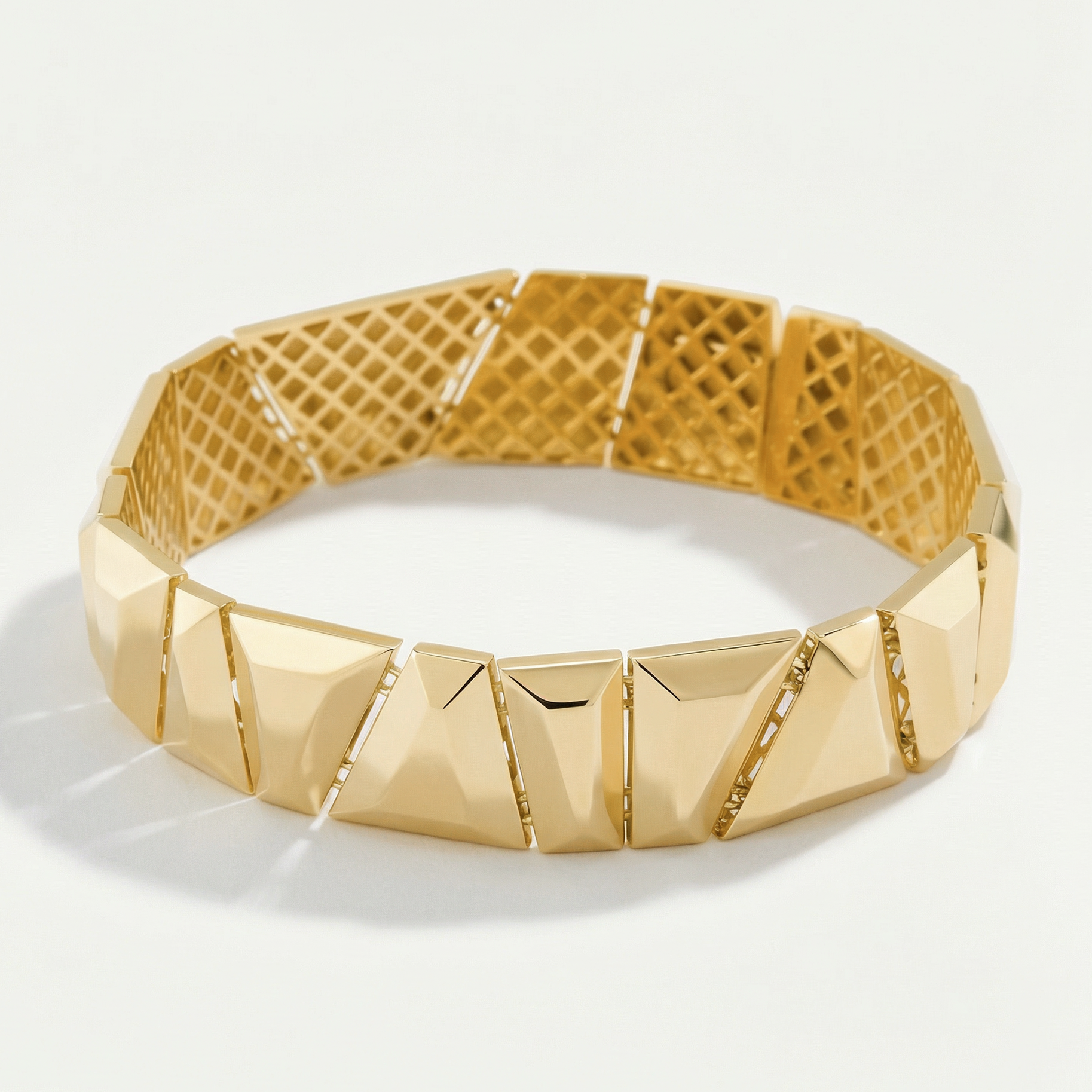 Eta 14 Ayar Altın Prizma Bileklik