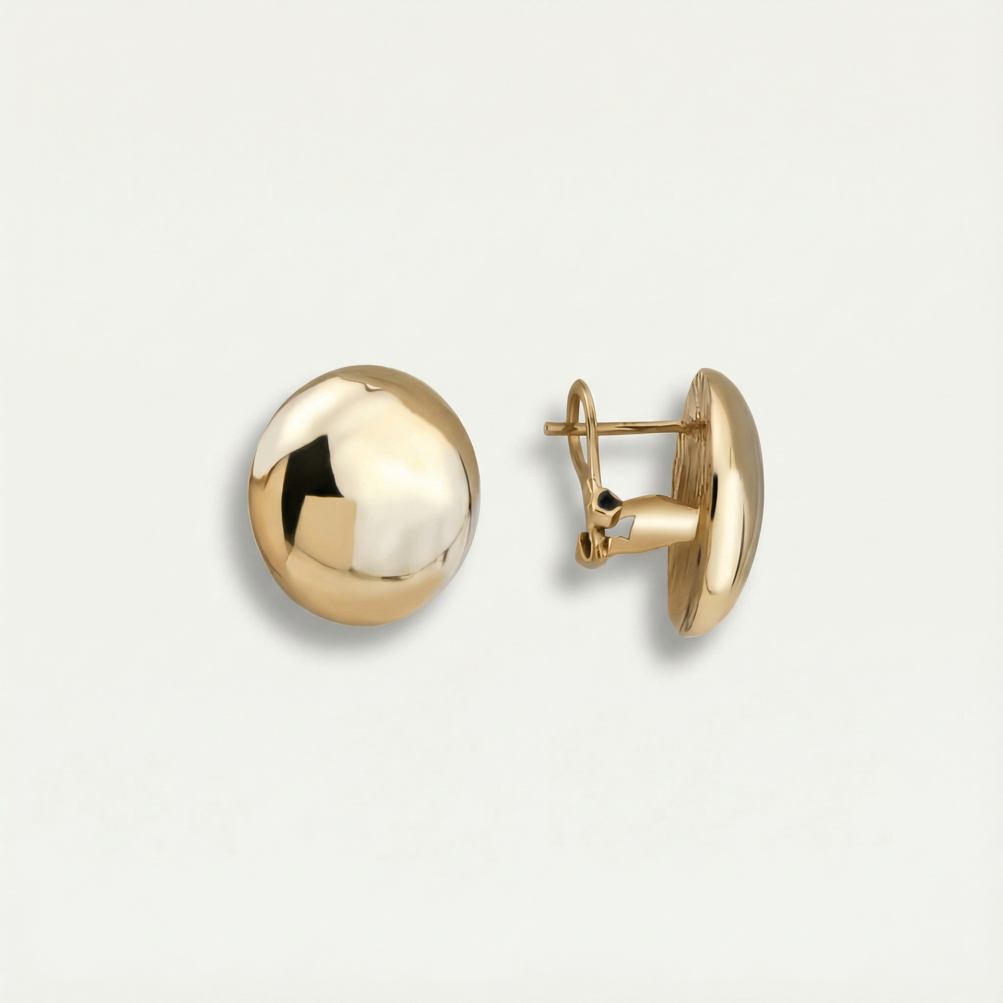 Eta 14 Ayar Altın Yuvarlak Küpe